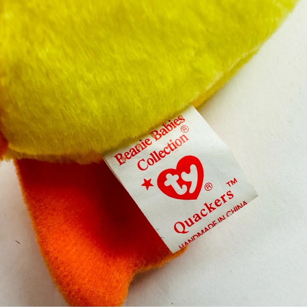 TY Beanie Babies Quackers The Duck Plush Stuffed Animal